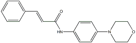 N-[4-(4-morpholinyl)phenyl]-3-phenylacrylamide