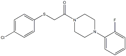 4-chlorophenyl 2-[4-(2-fluorophenyl)-1-piperazinyl]-2-oxoethyl sulfide