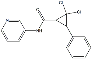 2,2-dichloro-3-phenyl-N-(3-pyridinyl)cyclopropanecarboxamide Structure