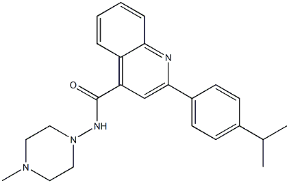 2-(4-isopropylphenyl)-N-(4-methyl-1-piperazinyl)-4-quinolinecarboxamide|