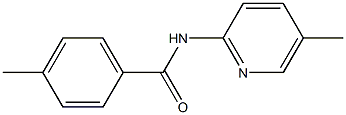 4-methyl-N-(5-methyl-2-pyridinyl)benzamide Struktur