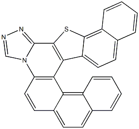 naphtho[1,2-f]naphtho[2',1':4,5]thieno[2,3-c][1,2,4]triazolo[4,3-a]quinoline Structure