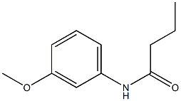 N-(3-methoxyphenyl)butanamide 结构式