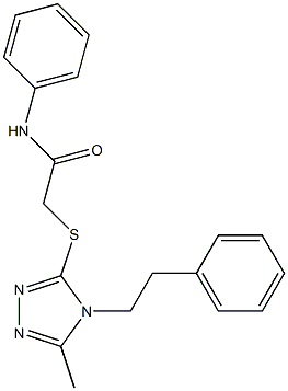 2-{[5-methyl-4-(2-phenylethyl)-4H-1,2,4-triazol-3-yl]sulfanyl}-N-phenylacetamide|