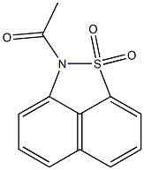 2-acetyl-2H-naphtho[1,8-cd]isothiazole 1,1-dioxide 结构式
