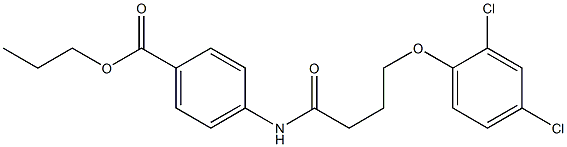 propyl 4-{[4-(2,4-dichlorophenoxy)butanoyl]amino}benzoate
