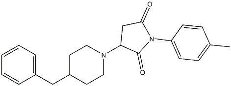 3-(4-benzyl-1-piperidinyl)-1-(4-methylphenyl)-2,5-pyrrolidinedione