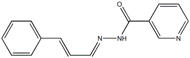 N'-(3-phenyl-2-propenylidene)nicotinohydrazide 化学構造式