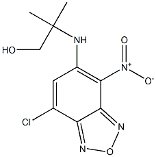 2-({7-chloro-4-nitro-2,1,3-benzoxadiazol-5-yl}amino)-2-methyl-1-propanol,,结构式