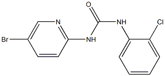 N-(5-bromo-2-pyridinyl)-N'-(2-chlorophenyl)urea Struktur