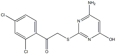 2-[(4-amino-6-hydroxy-2-pyrimidinyl)sulfanyl]-1-(2,4-dichlorophenyl)ethanone