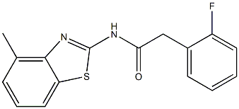 2-(2-fluorophenyl)-N-(4-methyl-1,3-benzothiazol-2-yl)acetamide|