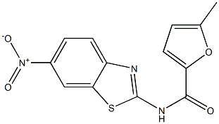 N-{6-nitro-1,3-benzothiazol-2-yl}-5-methyl-2-furamide Structure