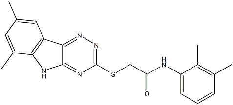 N-(2,3-dimethylphenyl)-2-[(6,8-dimethyl-5H-[1,2,4]triazino[5,6-b]indol-3-yl)sulfanyl]acetamide