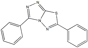 3,6-diphenyl[1,2,4]triazolo[3,4-b][1,3,4]thiadiazole Struktur
