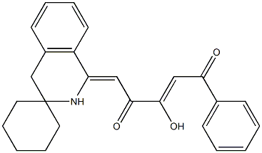 5-(3,4-dihydrospiro[isoquinoline-3,1'-cyclohexane]-1(2H)-ylidene)-3-hydroxy-1-phenylpent-2-ene-1,4-dione|