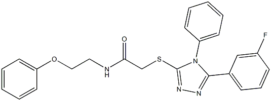 2-{[5-(3-fluorophenyl)-4-phenyl-4H-1,2,4-triazol-3-yl]sulfanyl}-N-(2-phenoxyethyl)acetamide