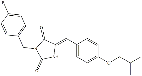  3-(4-fluorobenzyl)-5-(4-isobutoxybenzylidene)imidazolidine-2,4-dione