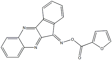 11H-indeno[1,2-b]quinoxalin-11-one O-(2-furoyl)oxime Struktur