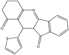 10-(2-thienyl)-7,8,10,10a-tetrahydro-6H-indeno[1,2-b]quinoline-9,11-dione Structure