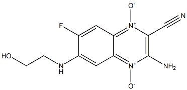 3-amino-7-fluoro-6-[(2-hydroxyethyl)amino]-2-quinoxalinecarbonitrile 1,4-dioxide|