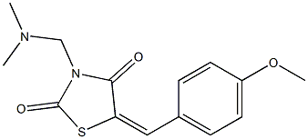 3-[(dimethylamino)methyl]-5-(4-methoxybenzylidene)-1,3-thiazolidine-2,4-dione