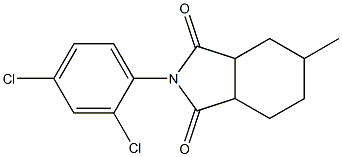 2-(2,4-dichlorophenyl)-5-methylhexahydro-1H-isoindole-1,3(2H)-dione 化学構造式