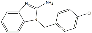 1-(4-chlorobenzyl)-1H-benzimidazol-2-ylamine 结构式