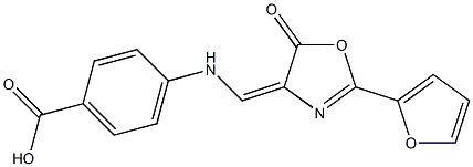 4-{[(2-(2-furyl)-5-oxo-1,3-oxazol-4(5H)-ylidene)methyl]amino}benzoic acid