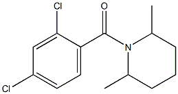 1-(2,4-dichlorobenzoyl)-2,6-dimethylpiperidine 化学構造式