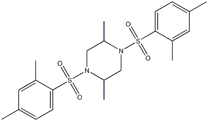1,4-bis[(2,4-dimethylphenyl)sulfonyl]-2,5-dimethylpiperazine