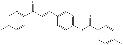 4-[3-(4-methylphenyl)-3-oxo-1-propenyl]phenyl 4-methylbenzoate,,结构式