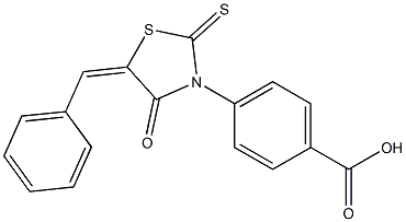 4-(5-benzylidene-4-oxo-2-thioxo-1,3-thiazolidin-3-yl)benzoic acid