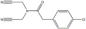 2-(4-chlorophenyl)-N,N-bis(cyanomethyl)acetamide Structure