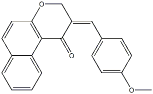 2-(4-methoxybenzylidene)-2,3-dihydro-1H-benzo[f]chromen-1-one Structure