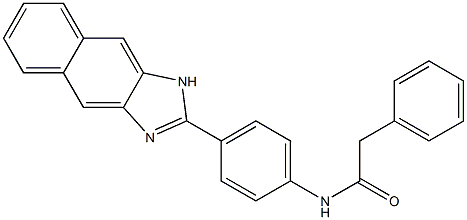 N-[4-(1H-naphtho[2,3-d]imidazol-2-yl)phenyl]-2-phenylacetamide Structure