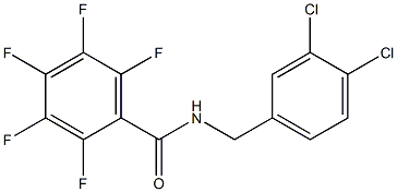 N-(3,4-dichlorobenzyl)-2,3,4,5,6-pentafluorobenzamide Struktur