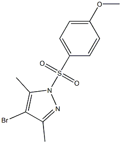 4-[(4-bromo-3,5-dimethyl-1H-pyrazol-1-yl)sulfonyl]phenyl methyl ether|