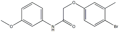 2-[(4-bromo-3-methylphenyl)oxy]-N-[3-(methyloxy)phenyl]acetamide