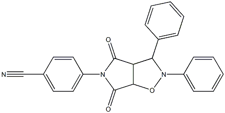  4-(4,6-dioxo-2,3-diphenylhexahydro-5H-pyrrolo[3,4-d]isoxazol-5-yl)benzonitrile