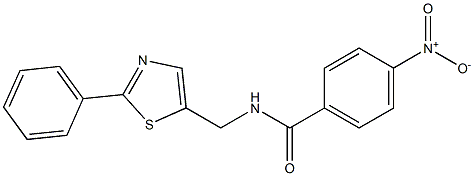 4-nitro-N-[(2-phenyl-1,3-thiazol-5-yl)methyl]benzamide|