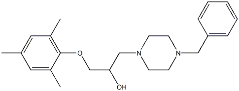 1-(4-benzyl-1-piperazinyl)-3-(mesityloxy)-2-propanol,,结构式