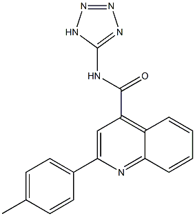 2-(4-methylphenyl)-N-(1H-tetraazol-5-yl)-4-quinolinecarboxamide