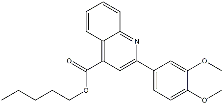  pentyl 2-(3,4-dimethoxyphenyl)-4-quinolinecarboxylate