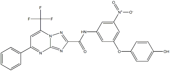 N-[3-nitro-5-(4-hydroxyphenoxy)phenyl]-5-phenyl-7-(trifluoromethyl)[1,2,4]triazolo[1,5-a]pyrimidine-2-carboxamide