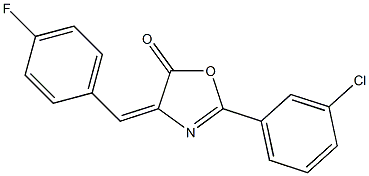2-(3-chlorophenyl)-4-(4-fluorobenzylidene)-1,3-oxazol-5(4H)-one