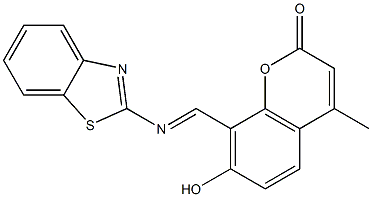 8-[(1,3-benzothiazol-2-ylimino)methyl]-7-hydroxy-4-methyl-2H-chromen-2-one