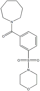 1-[3-(4-morpholinylsulfonyl)benzoyl]azepane