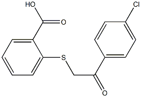 2-{[2-(4-chlorophenyl)-2-oxoethyl]sulfanyl}benzoic acid