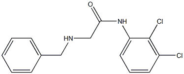 N-(2,3-dichlorophenyl)-2-[(phenylmethyl)amino]acetamide 结构式
